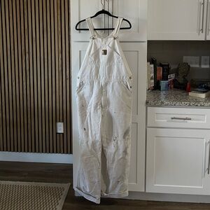 Cream/White Carhartt Overalls